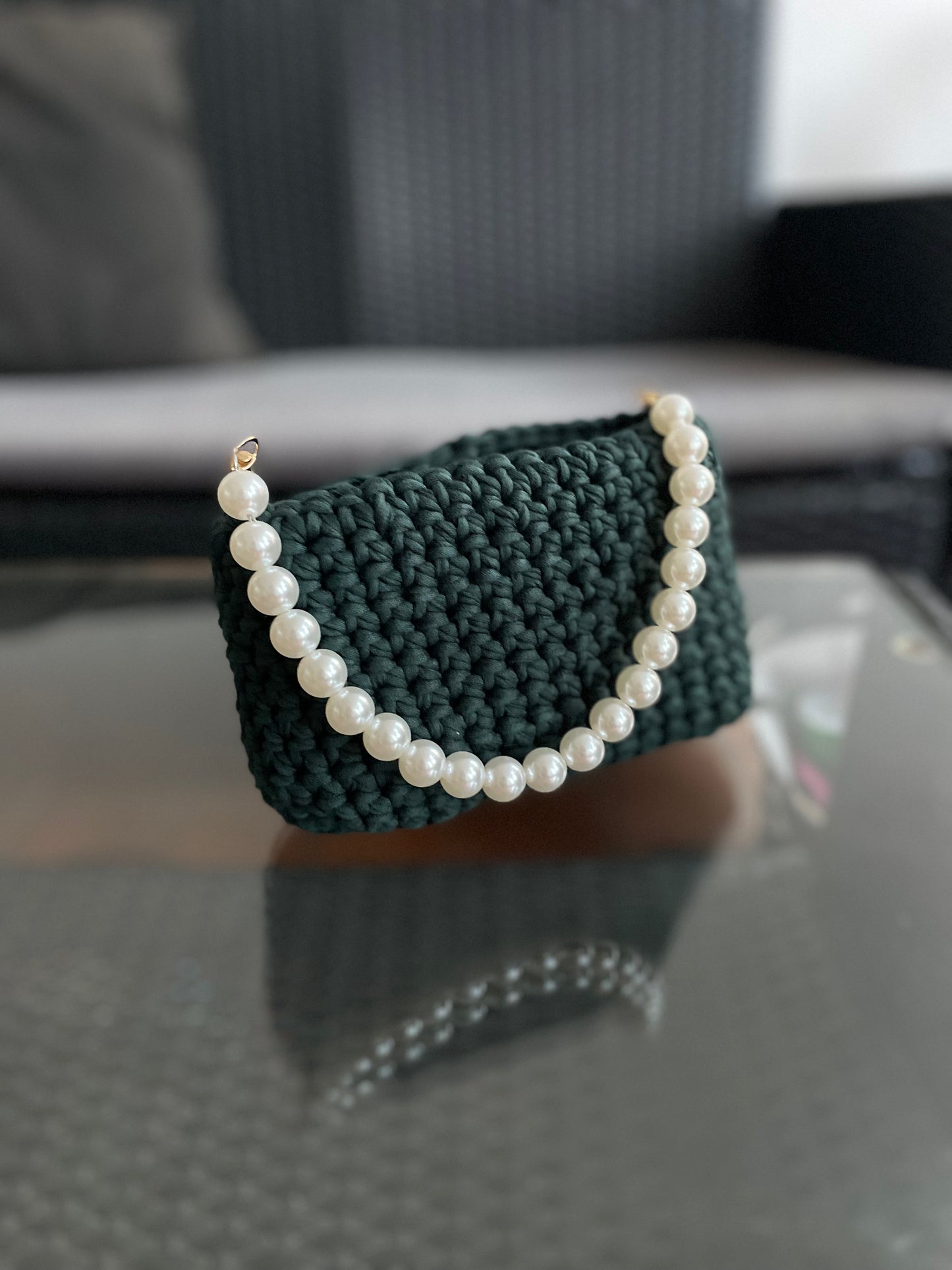 Deep Forest Pearl - Borsa fatta a mano edizione Unica