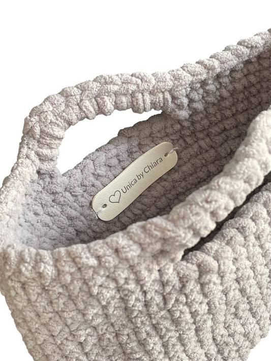 Gray Basic - Borsa fatta a mano edizione Unica